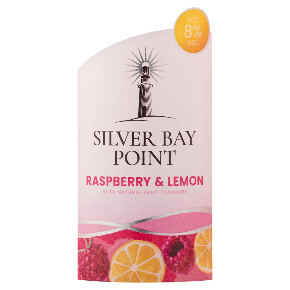 Silver Bay Point Raspberry SILVER BAY POINT FRT FLAV R/BERRY & LEM 75CL - Tesco Groceries