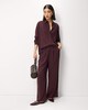 image 1 of F&F Pleated Pinstripe Wide Leg Trousers in Purple