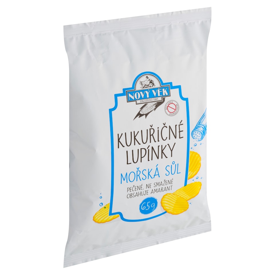 Obrázek 1 pro produkt Nový Věk Kukuřičné lupínky mořská sůl 65g