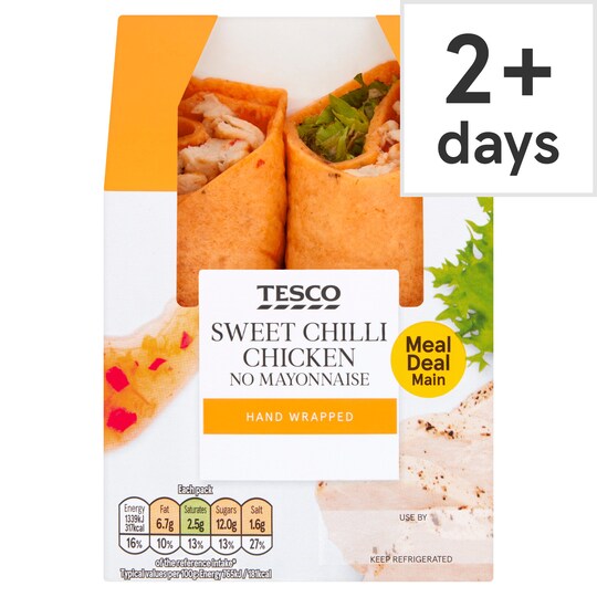 Tesco Sweet Chilli Chicken Wrap Tesco Groceries