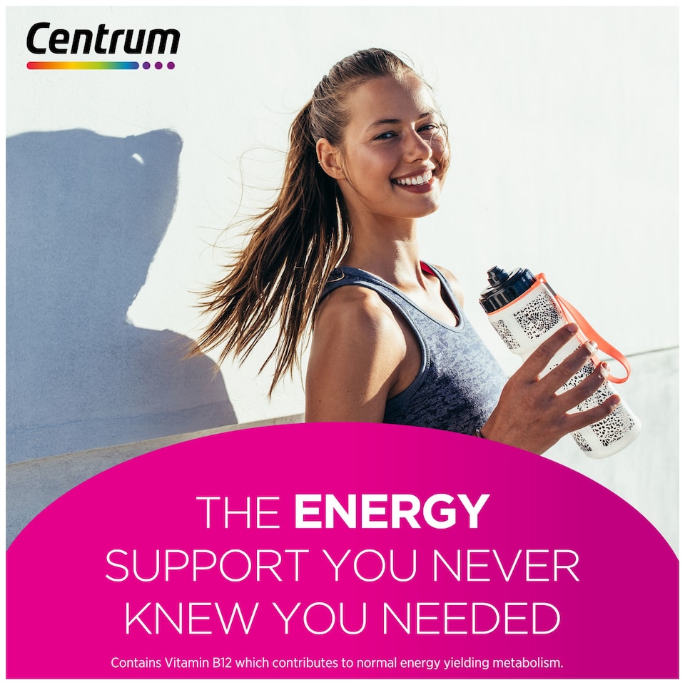 image 1 of Centrum Energy & Vitality Raspberry Flavour Liquid Shots 15x7ml