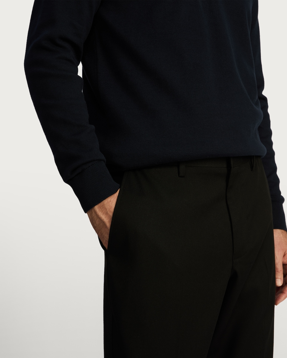 image 1 of F&F Regular Fit Tailored Formal Trousers in Black