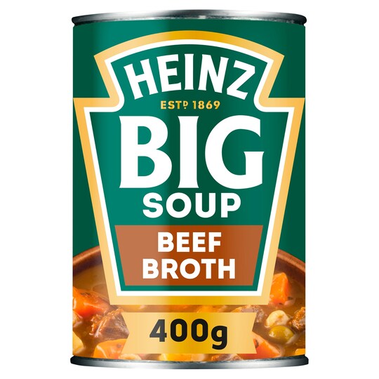 Heinz Big Soup Beef Broth 400G Tesco Groceries