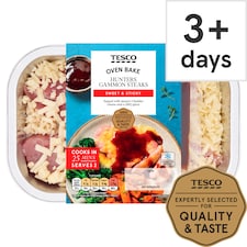 Tesco Hunters Gammon Steaks 345G