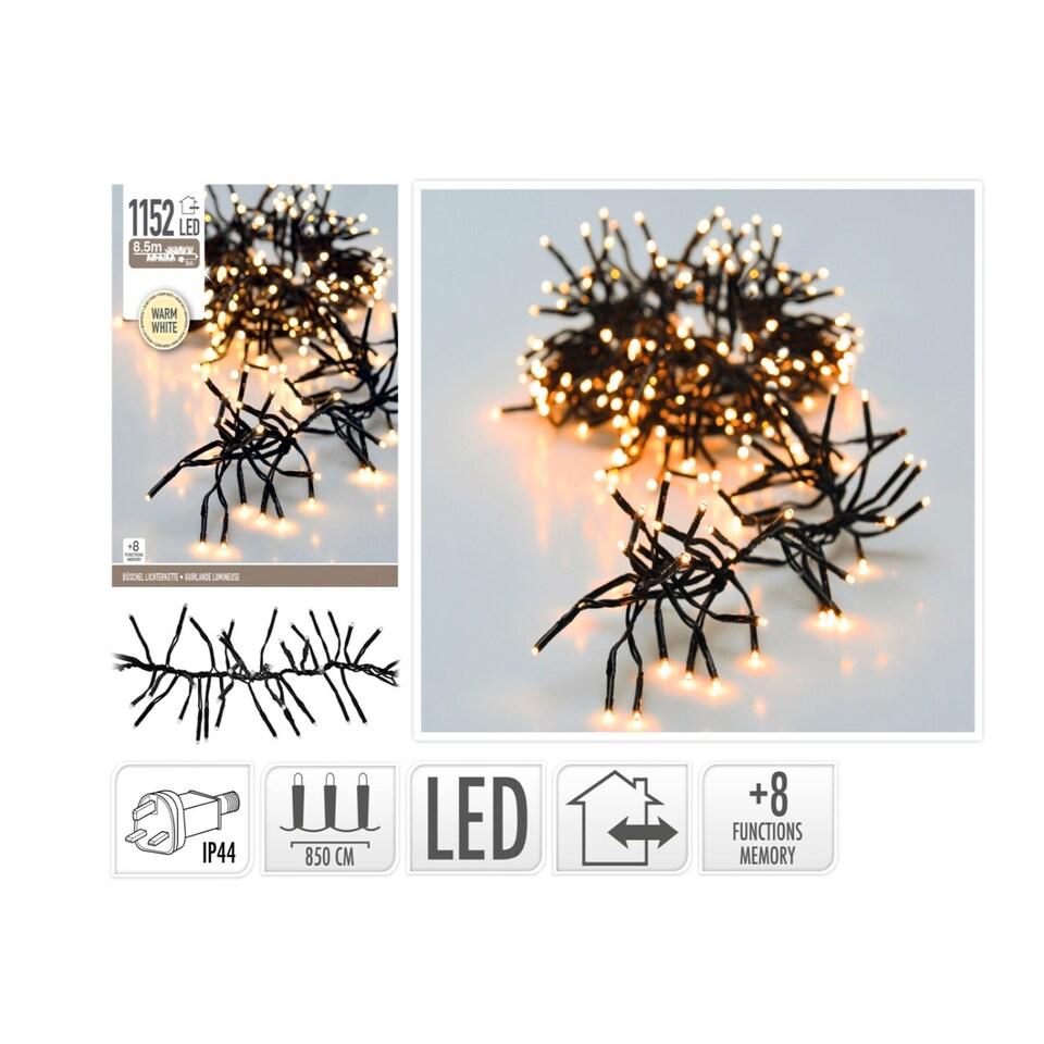 1152 Warm White Cluster Led Lights