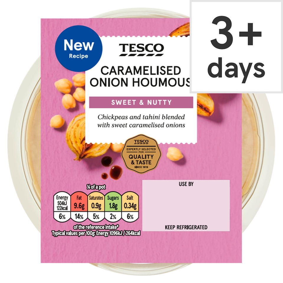 Tesco Caramelised Onion Houmous 182g (C)