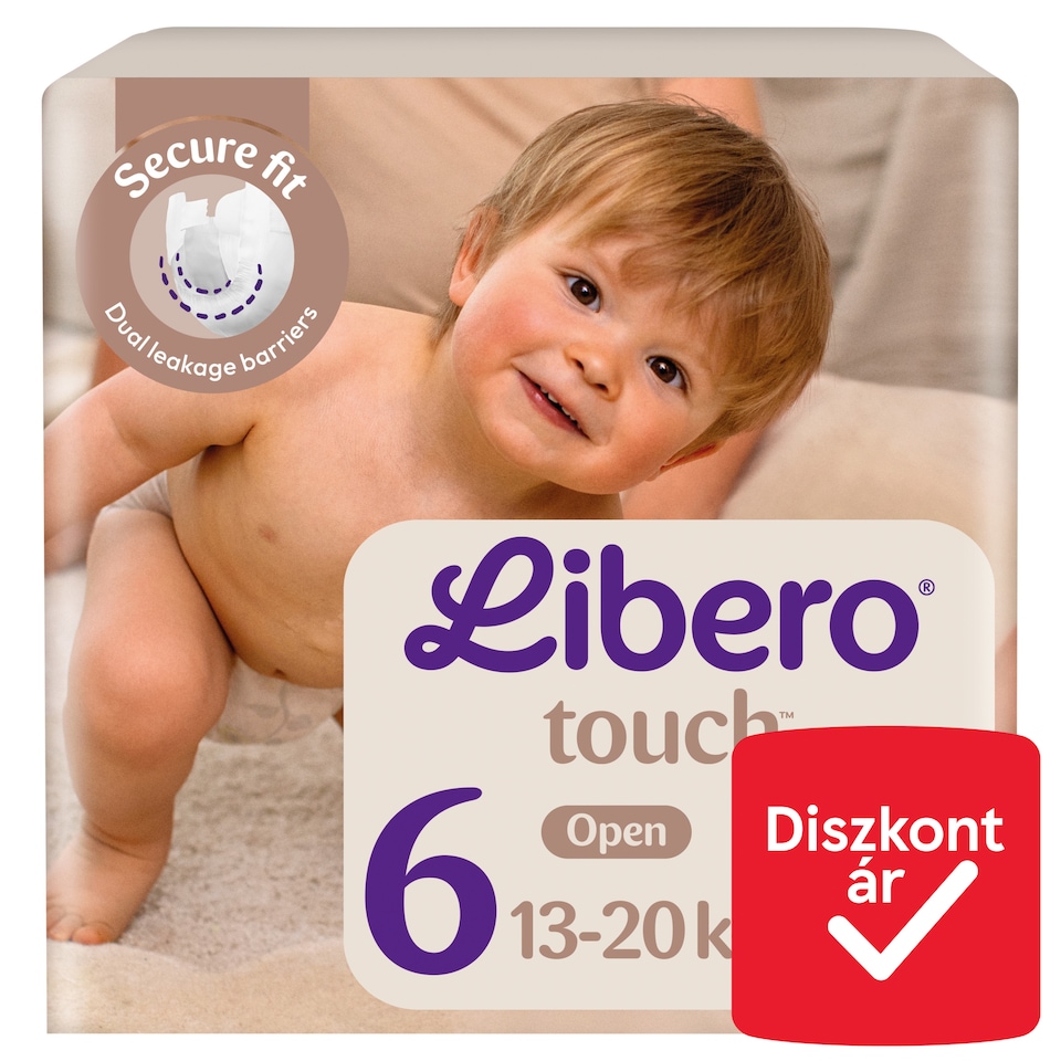 image 1 of Libero Touch Nappies, Size: 6, 13-20 kg, 27 pcs