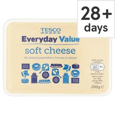 Tesco Everyday Value Soft Cheese 200G
