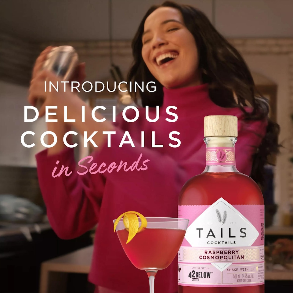 image 1 of Tails Cocktails Raspberry Cosmo Pre-Mixed 500Ml