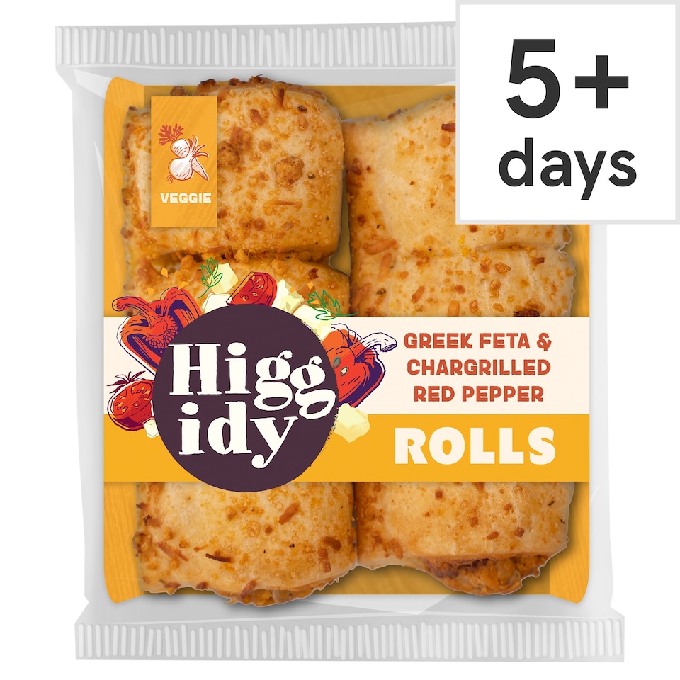 image 1 of Higgidy Feta & Red Pepper Mini Rolls 160G