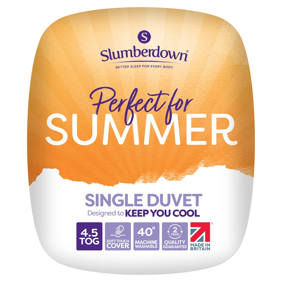 Slumberdown Perfect for Summer Duvet 4.5Tog Single