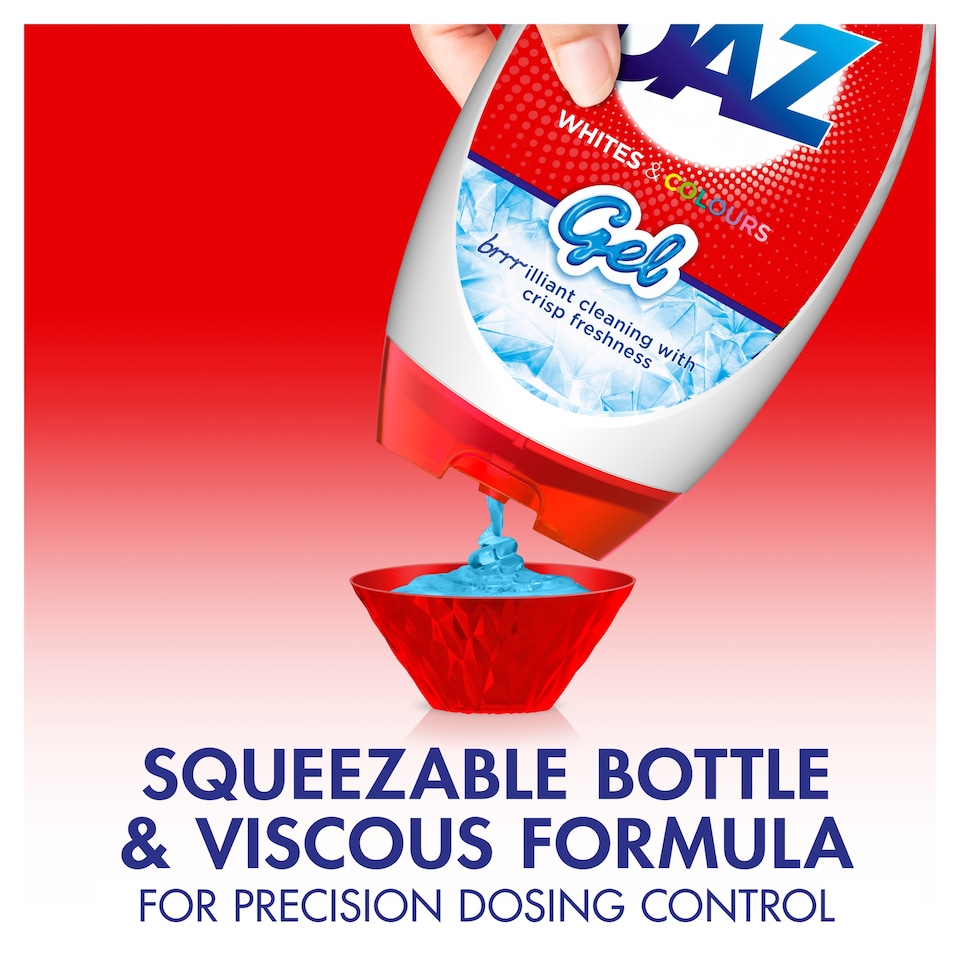 image 1 of Daz Washing Liquid Gel Whites & Colours 25 washes 875ml