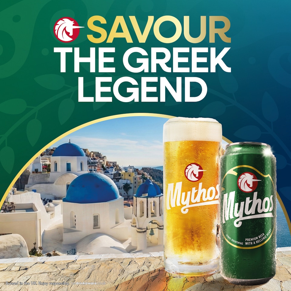 image 1 of Mythos Premium Greek Lager Beer Can 10x440ml