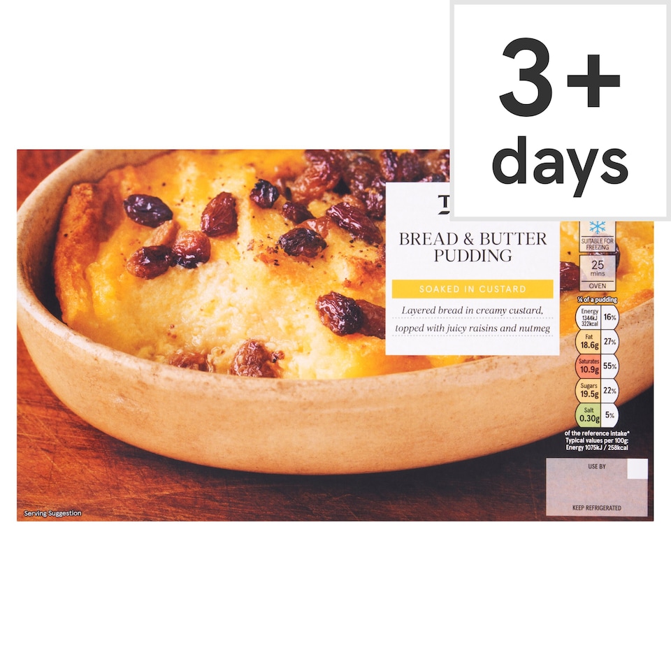 Tesco Bread & Butter Pudding 500G