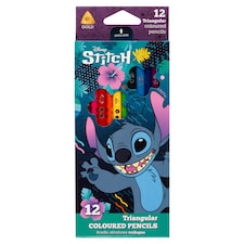 Disney Stitch Triangular Coloured Pencils 12 pcs