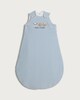 image 1 of F&F Baby Cotton Rich Stripe Print Animal Friends 1.5 Tog Sleeping Bag in Blue