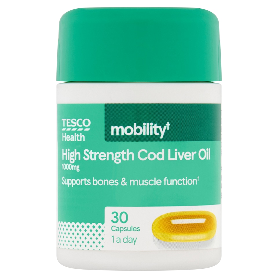 Tesco Health High Strength Cod Liver Oil 30 Capsules