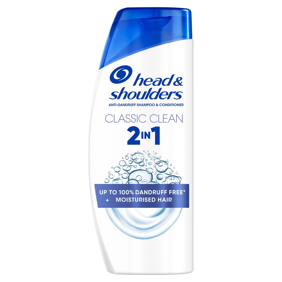 Head & Shoulders Classic Clean 2az1-ben korpásodás elleni sampon 625ml. Friss tiszta Illat 1. kép