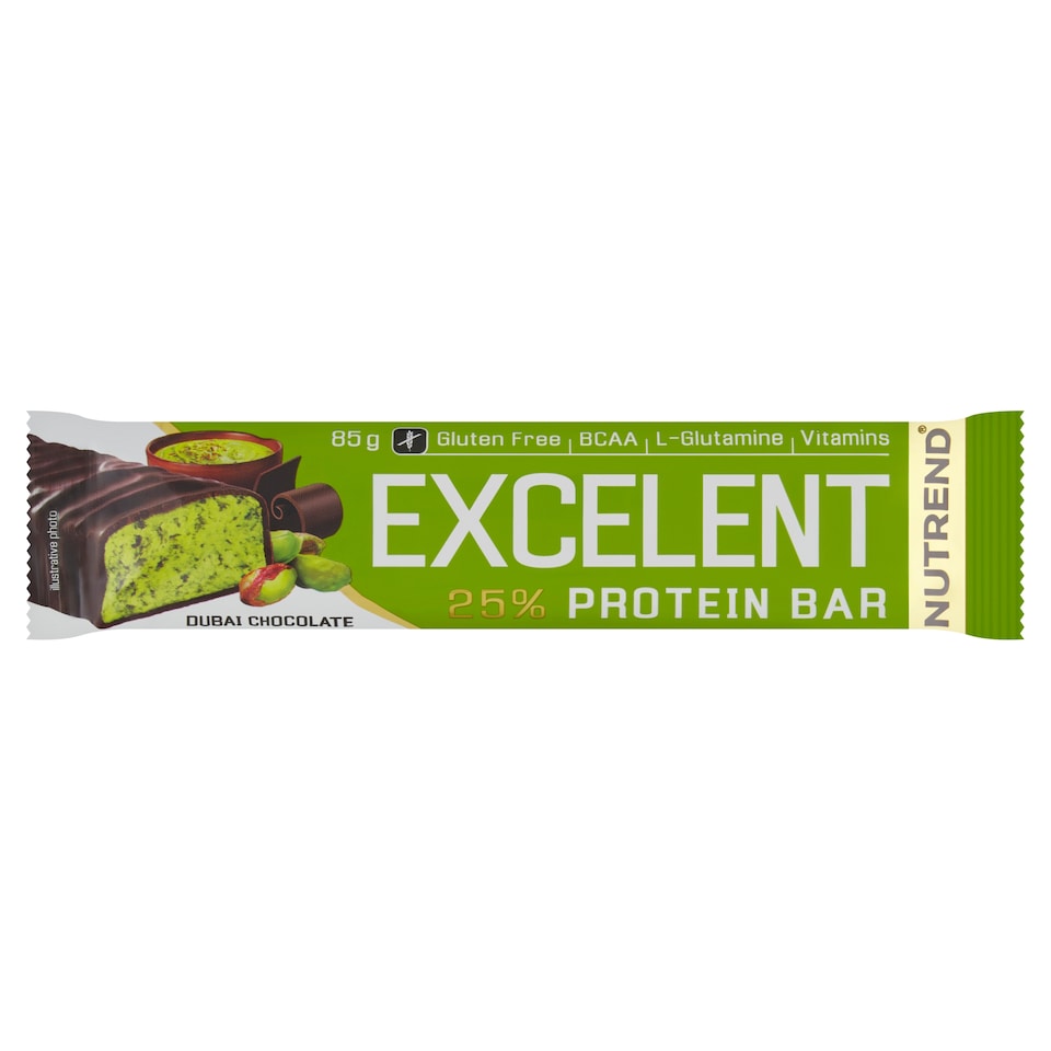 image 1 of Nutrend Excelent Protein Bar Dubai Chocolate Flavour 85g