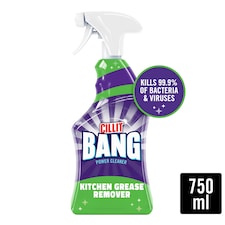 Cillit Bang Power Kitchen Cleaner Burnt On Degreaser Spray 750ml