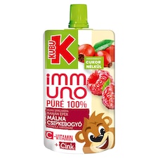Kubu Immuno alma-sárgarépa-banán-eper-málna-csipkebogyó-acerola-hibiszkusz püré, C-vitaminnal 100 g