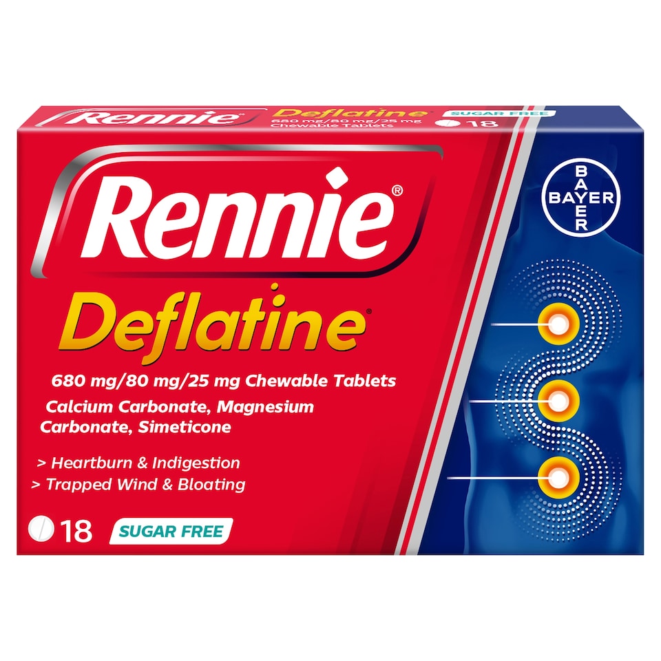 Rennie Deflatine 18 Pack