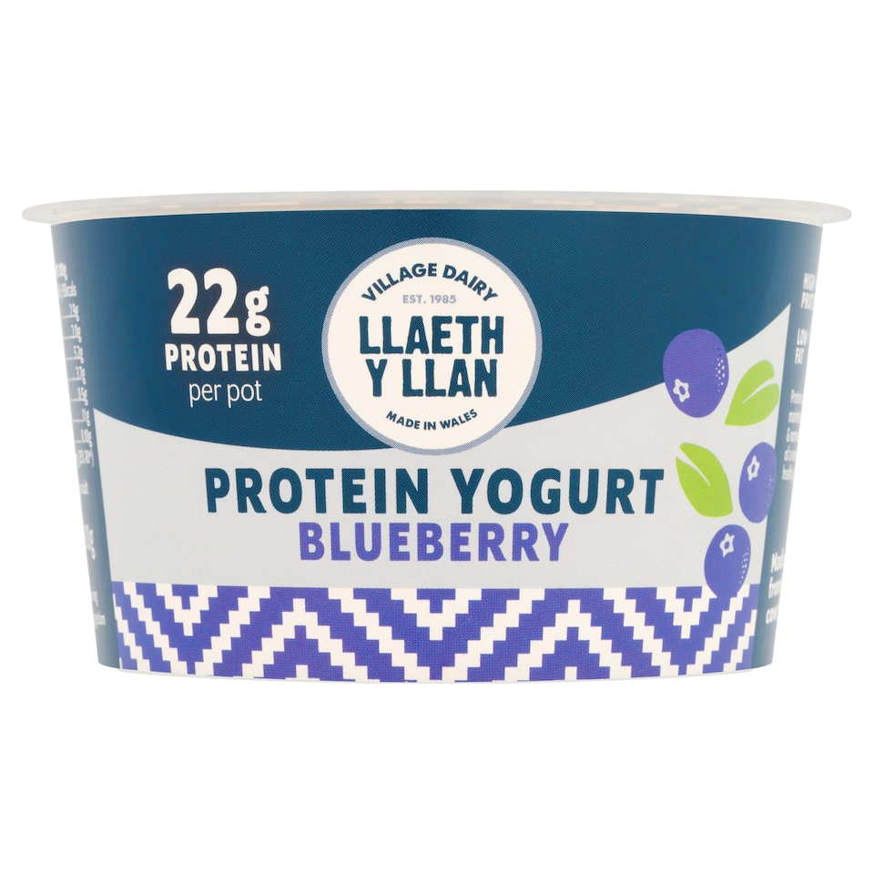 Llaeth Y Llan Blueberry Protein Yogurt 200g