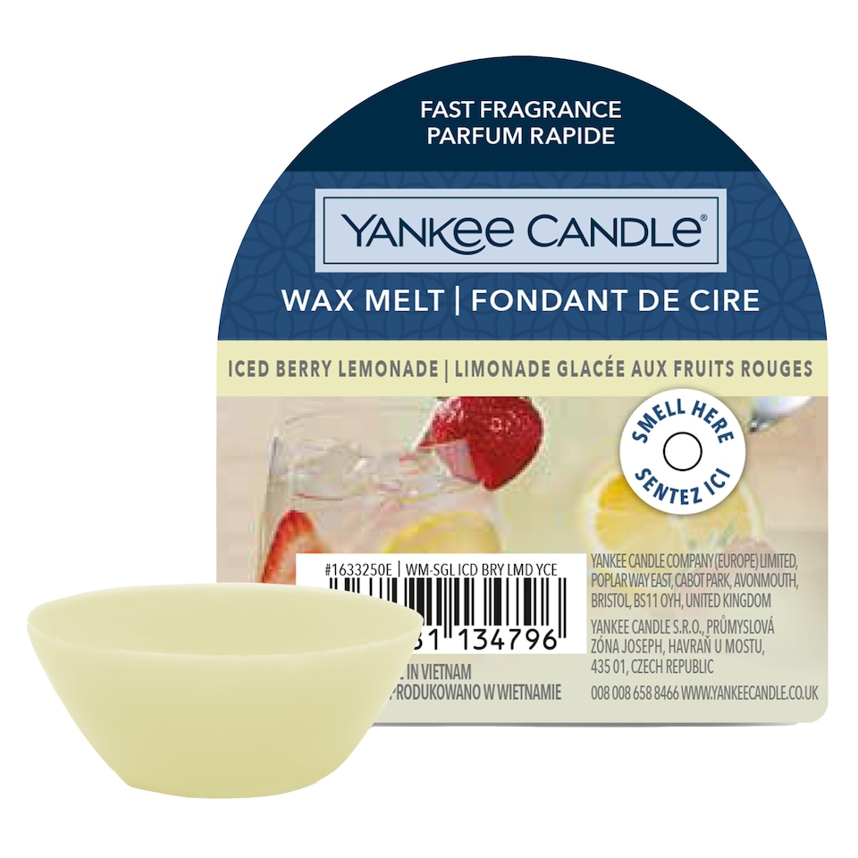 Yankee Classic Iced Berry Lemonade Wax Melt 22g