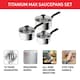 image 2 of Tefal Titanium Max 3 Piece Saucepan & Lid Set