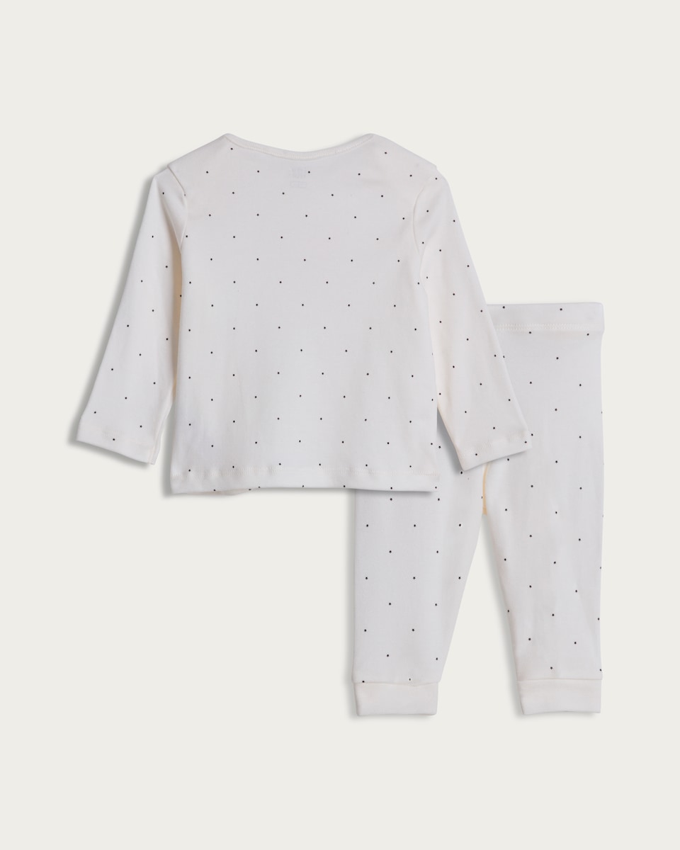 image 1 of F&F Baby 2-Pack Pure Cotton Ghost Print Pyjamas in Pink