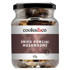 Cooks & Co Dried Porcini Mushrooms 40G