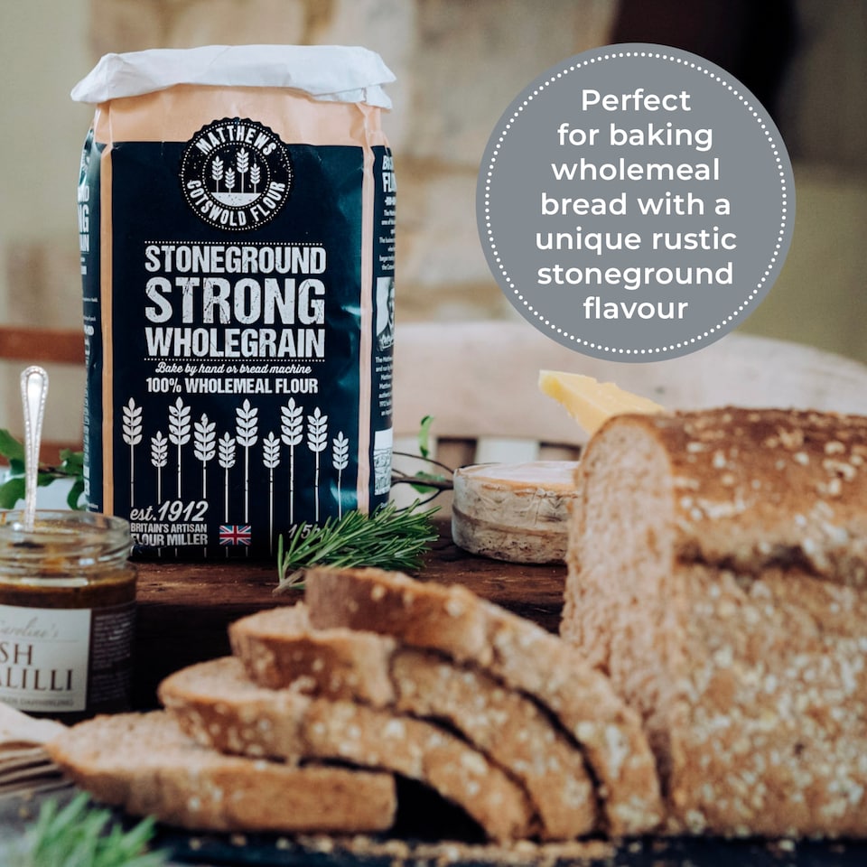 image 1 of Matthews Flour Stoneground Strong Wholegrain 1.5Kg