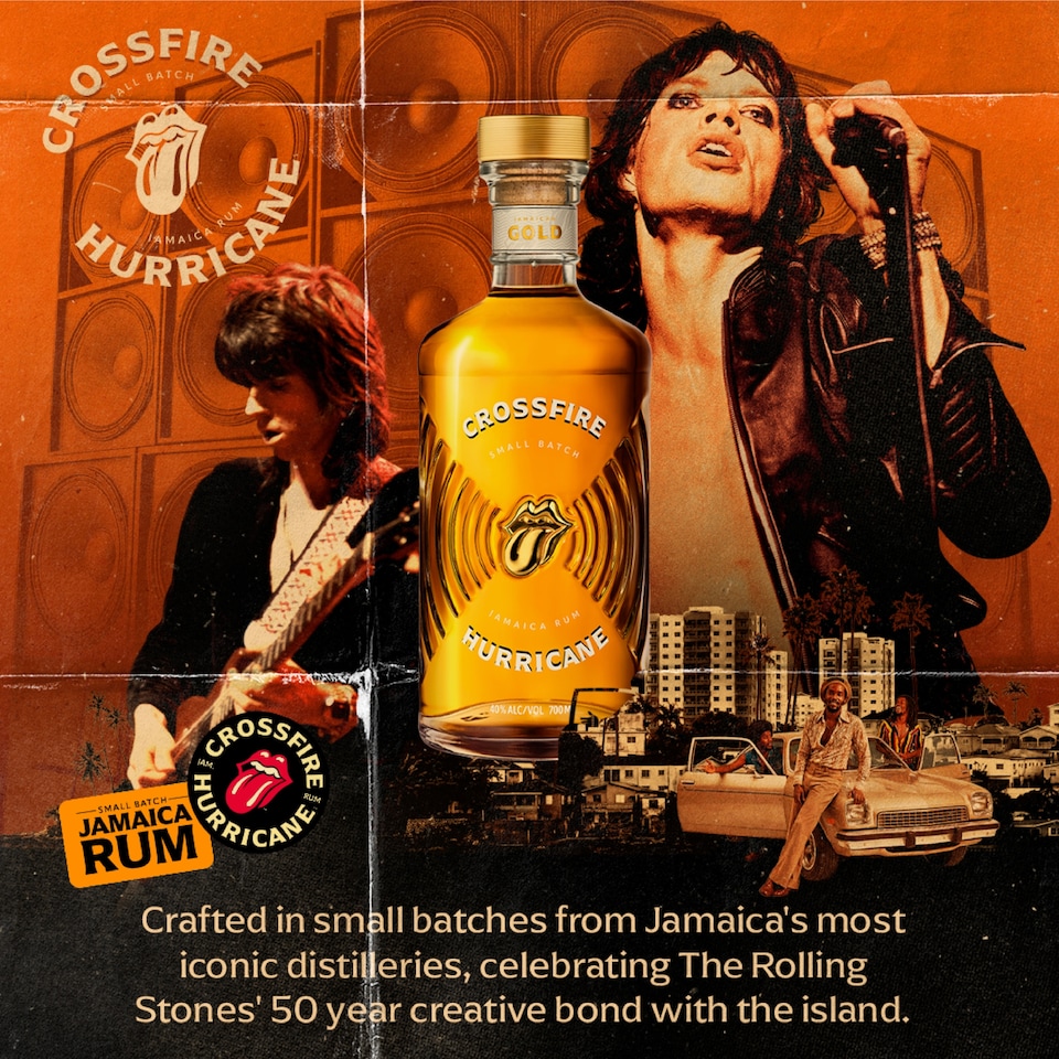image 1 of Crossfire Hurricane Gold Jamaica Rum 700ml 