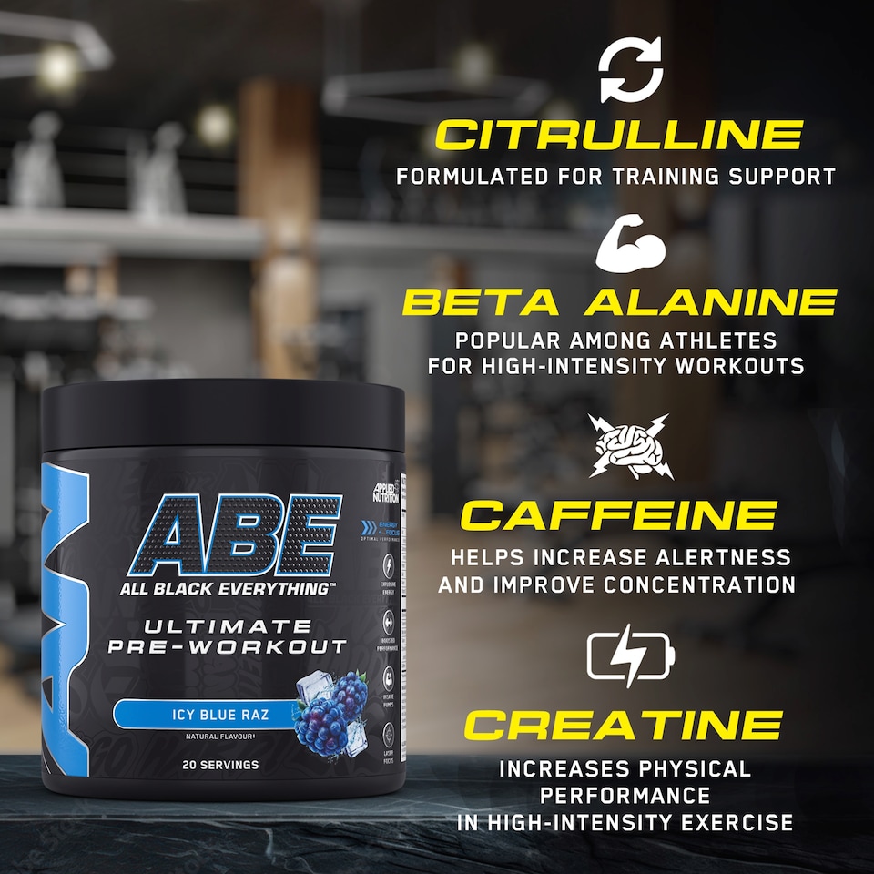 image 1 of Applied Nutrition ABE Ultimate Pre Workout Icy Blue Raz 250g