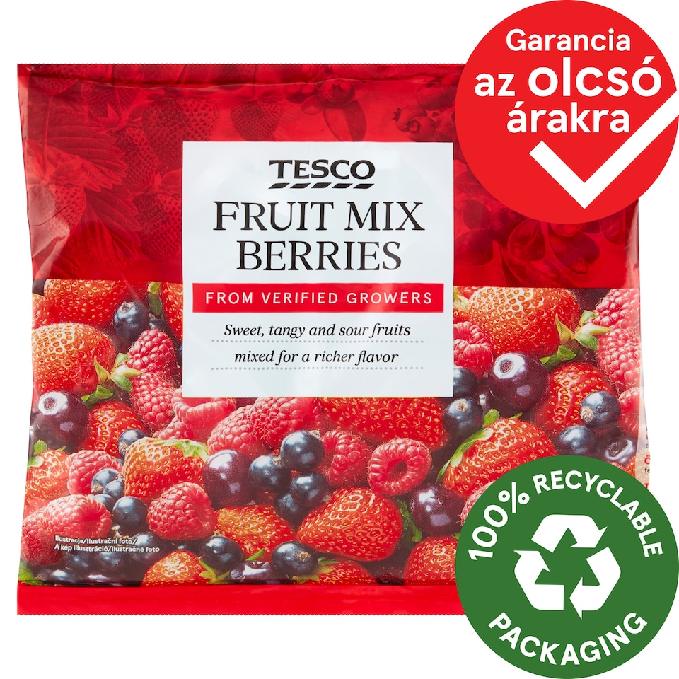 Tesco gyorsfagyasztott gyümölcskeverék 450 g