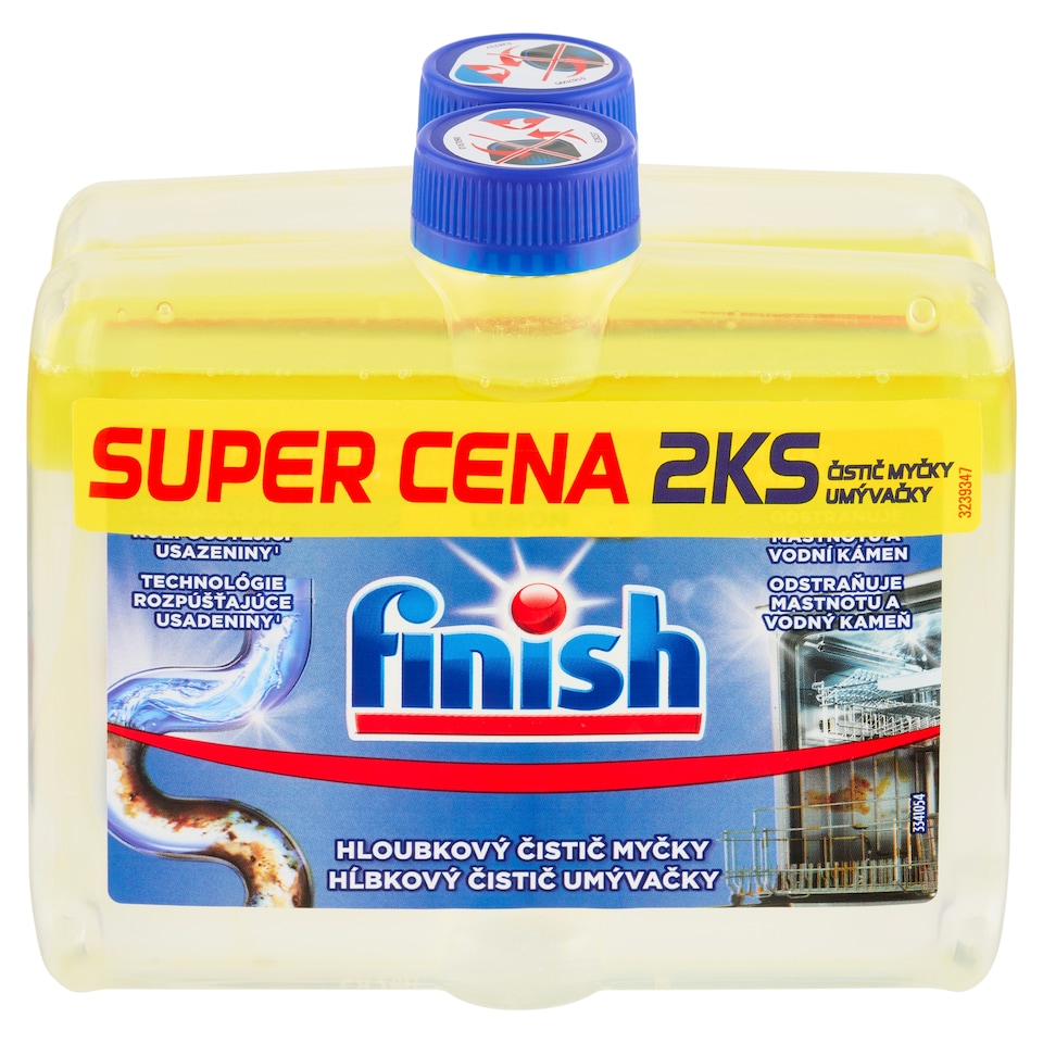 obrázok 1 z Finish Lemon hĺbkový čistič umývačky riadu 2 x 250 ml