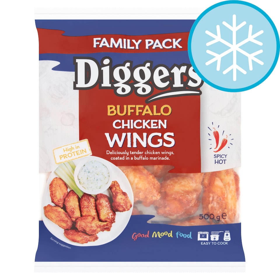 Diggers Buffalo Wings Family Pack 500G