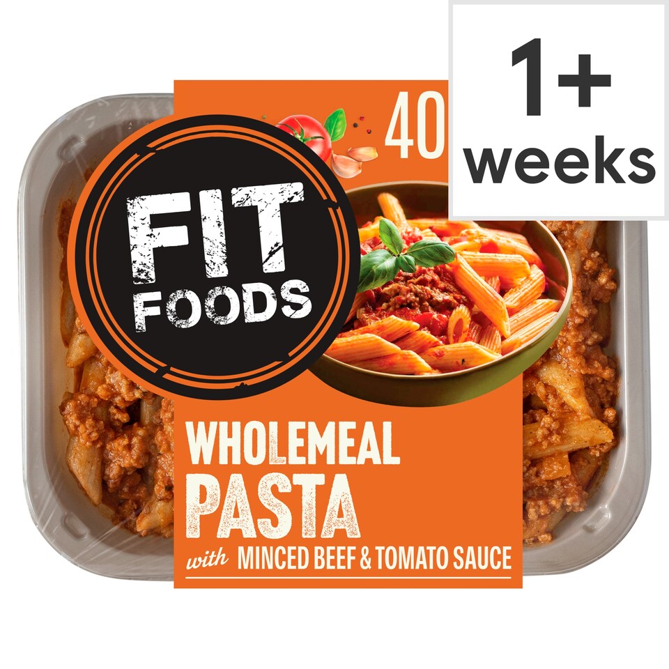 Fit Foods Wholemeal Pasta Minced Beef And Vegetable Sauce 400G