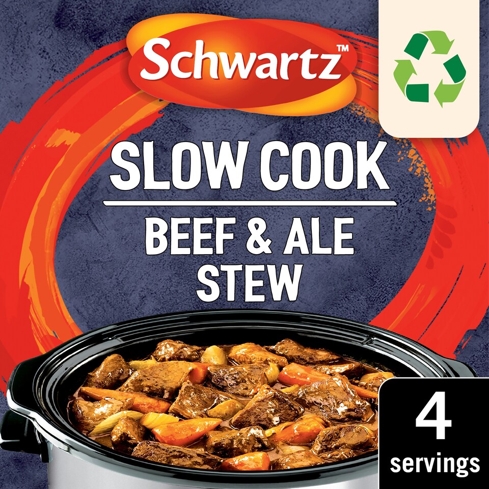 image 1 of Schwartz Slow Cook Beef & Ale Stew Recipe Mix 38g