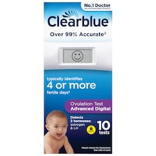 Clearblue Advanced Digital Ovulation Test with 10 Pack