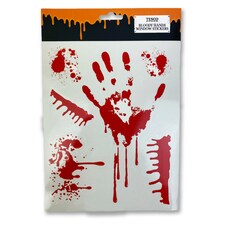 Tesco Bloody Hands Window Stickers