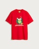 image 4 of The Grinch Pure Cotton Christmas Quote T-Shirt in Red
