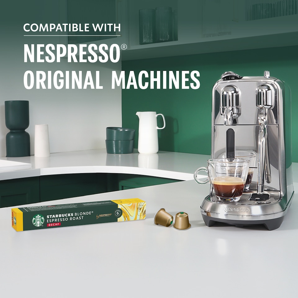 image 1 of STARBUCKS BLONDE ESPRESSO ROAST DECAF 10 pods 55G