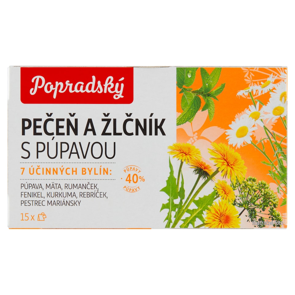 obrázok 1 z Popradský Pečeň a žlčník s púpavou bylinný čaj 22,5 g