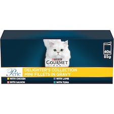 Gourmet Perle Delighters Collection in Gravy Wet Cat Food 40x85g