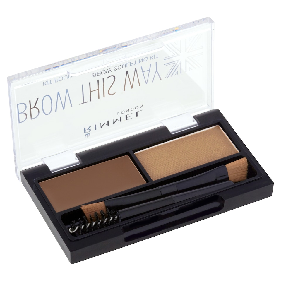 image 1 of Rimmel Brow This Way Kit Medium Brown