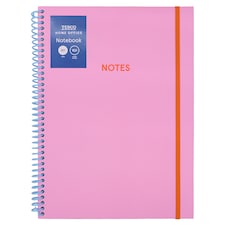 Tesco A4 Pink Wiro Notebook