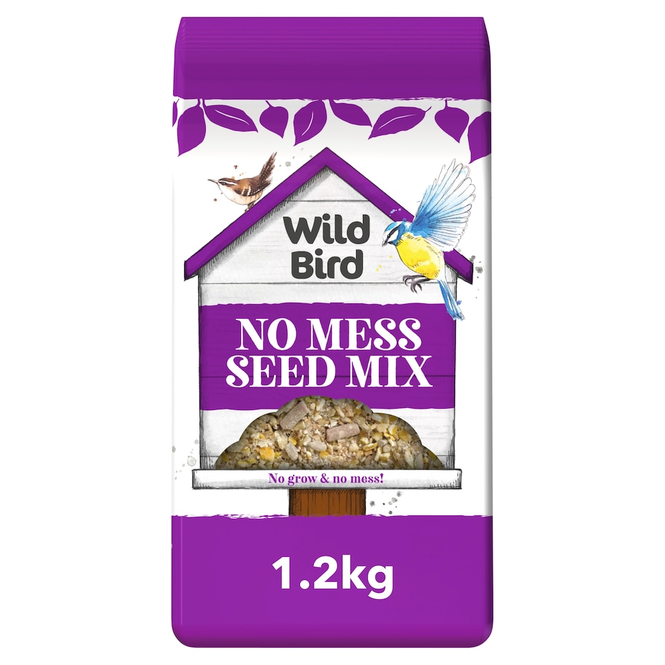 Wild Bird No Mess Seed Mix Bird Food 1.2kg