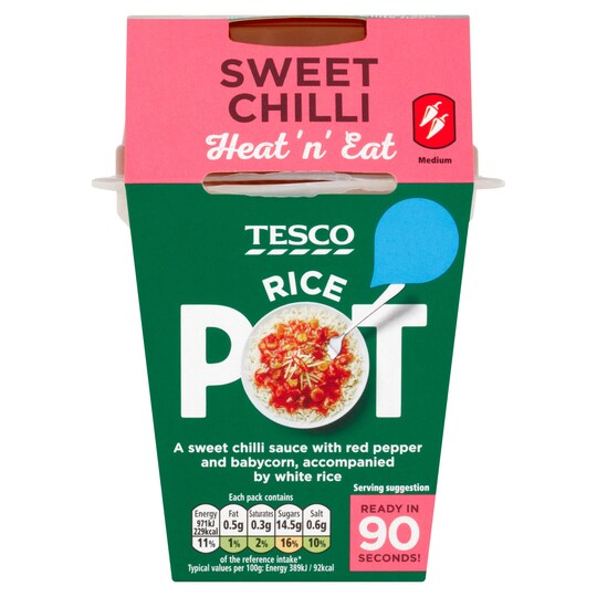 Tesco Rice Pot Sweet Chilli 250g Tesco Groceries