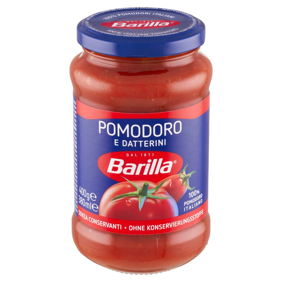 Barilla Pomodoro rajčatová omáčka s rajčaty a datlovými rajčaty 400g